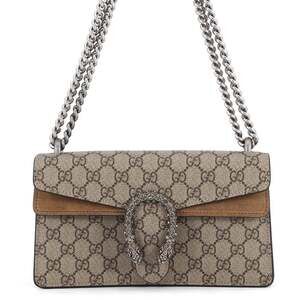 Gucci Shoulder Bag Dionysus GG Supreme Suede 476432 GUCCI Handbag